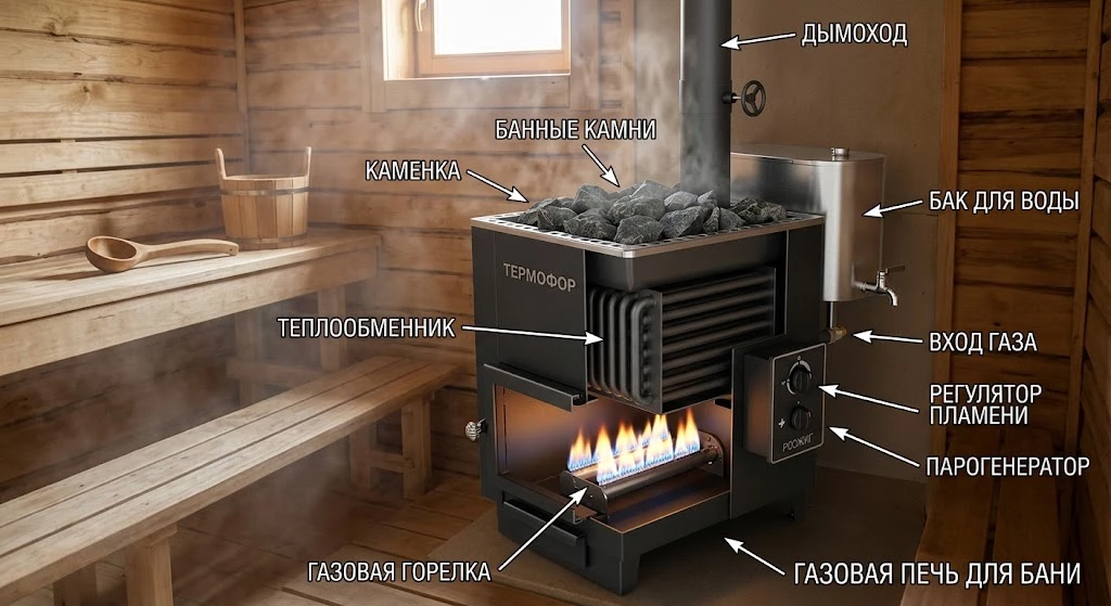 устройство Газовые печи для бани.jpeg устройство Газовые печи для бани.jpeg