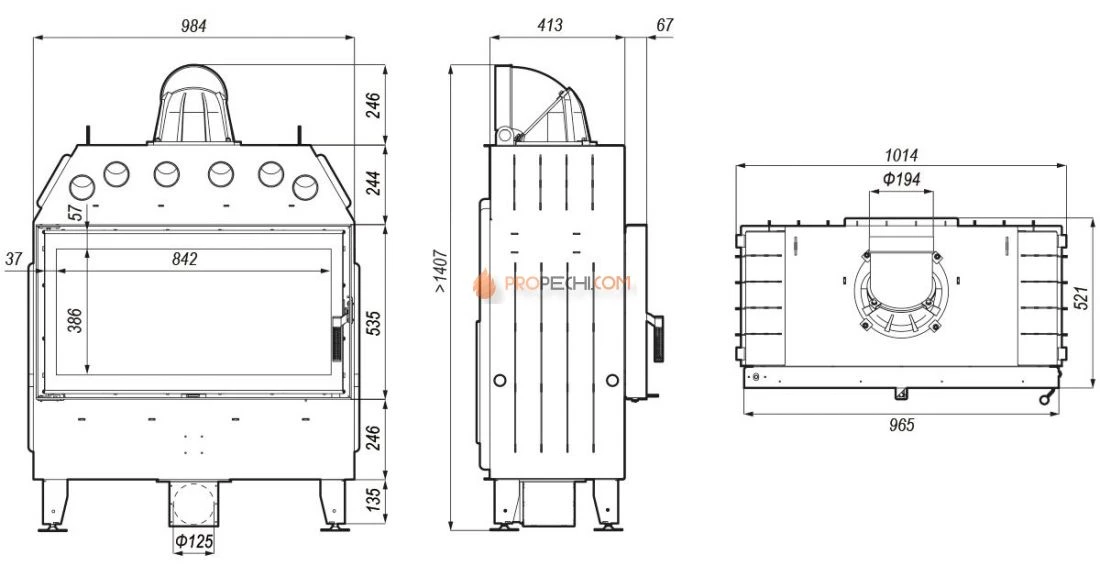 Каминная топка Defro Home Intra LA
