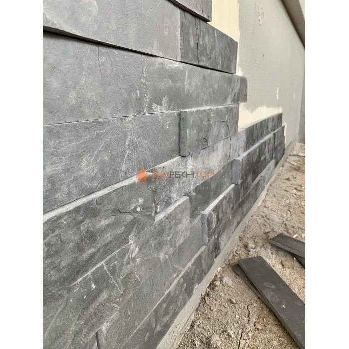 Панель Сланец черный нарезка (70х300мм) упак. (20шт/0,42м2)