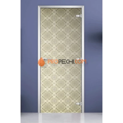 Стеклянная межкомнатная дверь DoorWood с фотопечатью Textures-17, 2000х800 мм