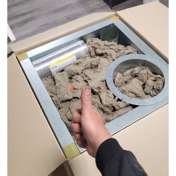 Вентилируемый потолочно-проходной узел WoodSoon Кубасту (с отверстием по центру ф200)