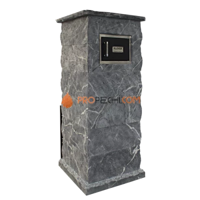 Дровяная печь для бани Klover RT 20-RV 310S ( Талькомагнезит Скала, прямые углы )