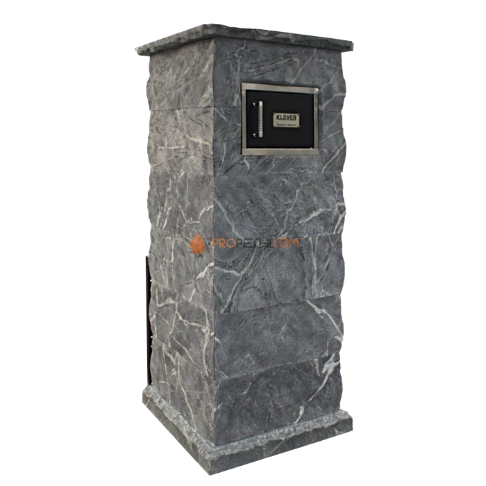 Дровяная печь для бани Klover RT 35-RV ( Талькомагнезит Скала, прямые углы )