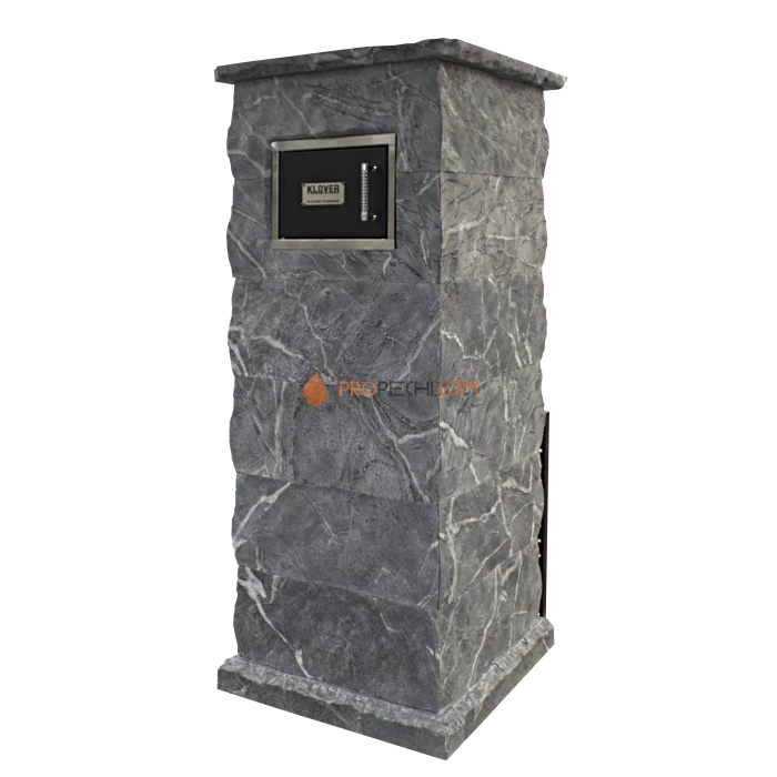 Газовая печь для бани Klover RT 35-RV 310S ( Талькомагнезит Скала, прямые углы )