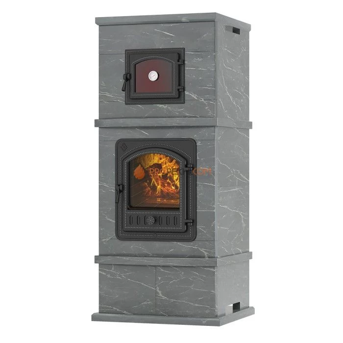 Печь-камин Эверест с духовкой № 2 Талькохлорит