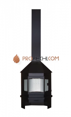 Камин ЭкоКамин Мюнхен Угловой Черный