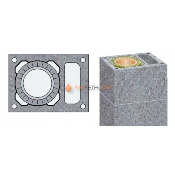 Одноходовой с вентиляцией d140 9м