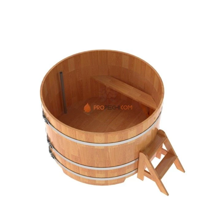 Купель BentWood круглая из сращенных ламелей натуральной лиственницы d=1,50
