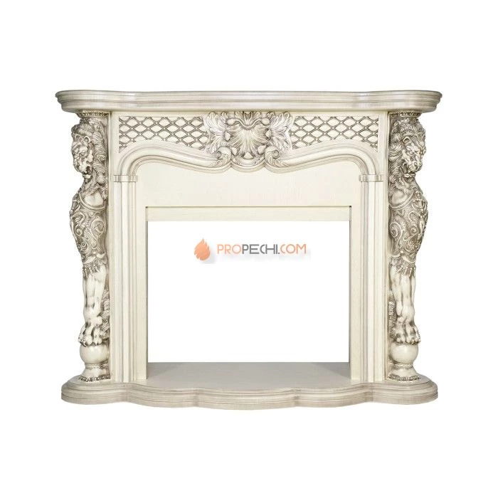 Каминокомплект Royal Flame Castle - Слоновая кость с патиной с очагом Vision 30 EF LED FX