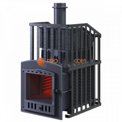 Чугунная печь для бани Гефест Гром 50П2 Ураган