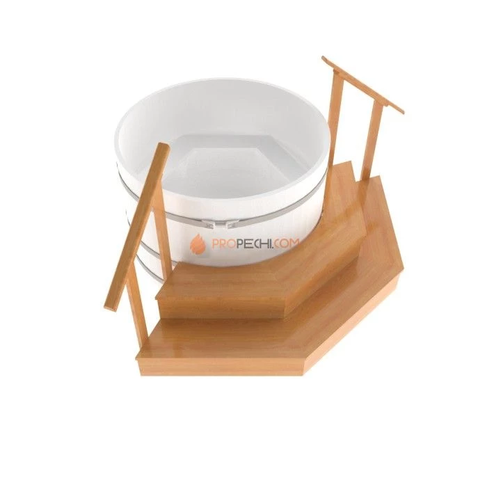 Подиум BentWood для купели лиственница натуральная. сегмент 1/8