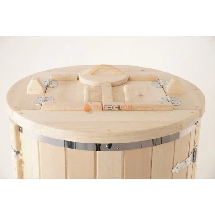 Фитобочка круглая НКЗ STANDARD из кедра, (ШИП-ПАЗ), диаметр 78 см, высота 130 см / 40 мм