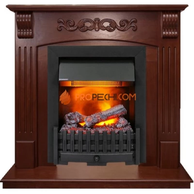 Каминокомплект Dimplex Sorrento угловой - Орех с очагом Danville Black FB2