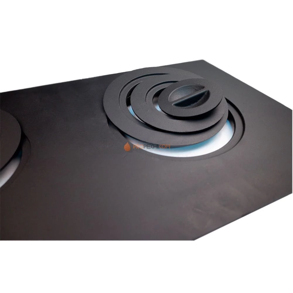 Плита чугунная Т202 с двумя конфорками