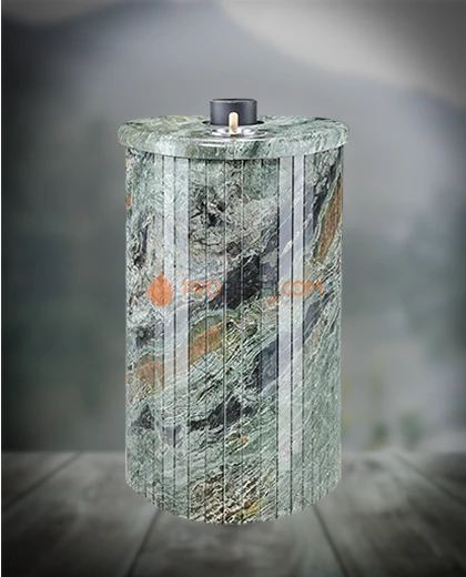 Банная печь Ферингер ПФ Оптима Жадеит перенесенный рисунок