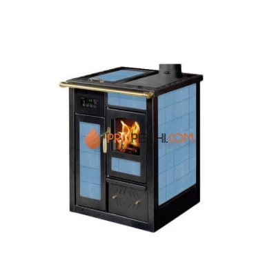 Отопительно-варочная печь Klover TERMOSTUFA TS-TSP (blu cielo)