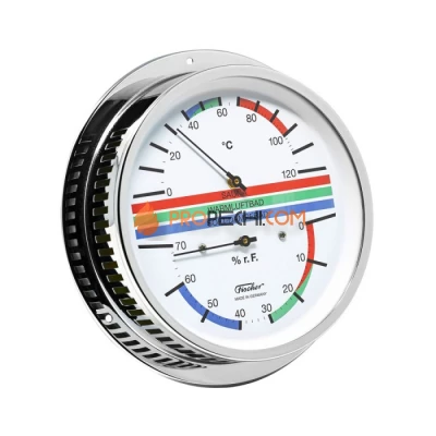 Термометр-гигрометр для сауны Fischer в латунном корпусе 5094-47