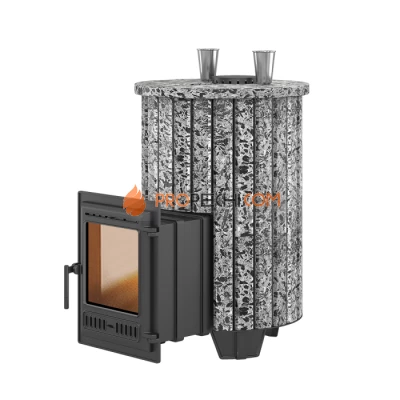 Чугунная печь для бани Эверест Steam Master 30 Ламель Пироксенит Элит, S-20 (2023)