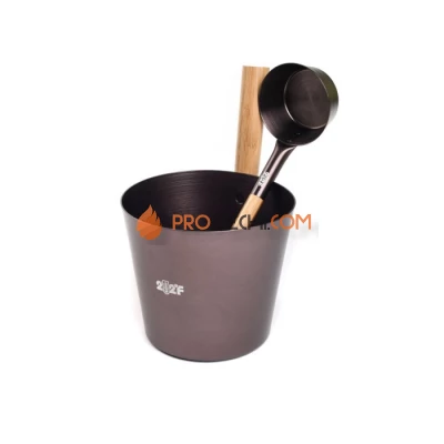 Набор аксессуаров 212f OXY-M-2 BLACK ушат 5л + черпак 0,2л ручки бамбук