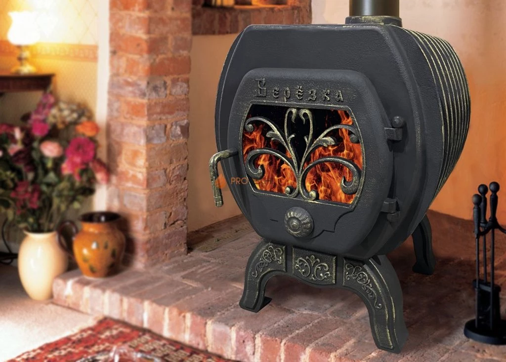 Печь чугунная отопительно-варочная Березка 200