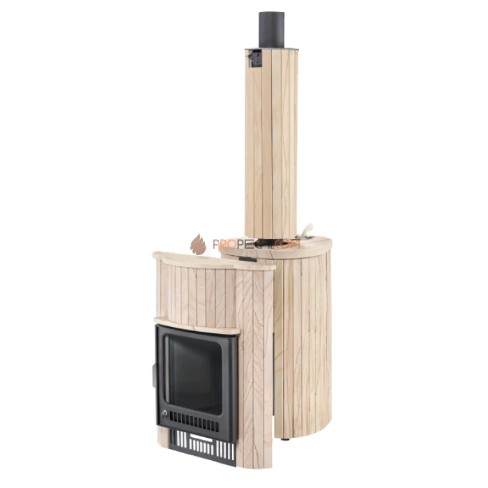 Дровяная печь для бани Ферингер Малютка До 18 м³ - Окаменевшее дерево цельный