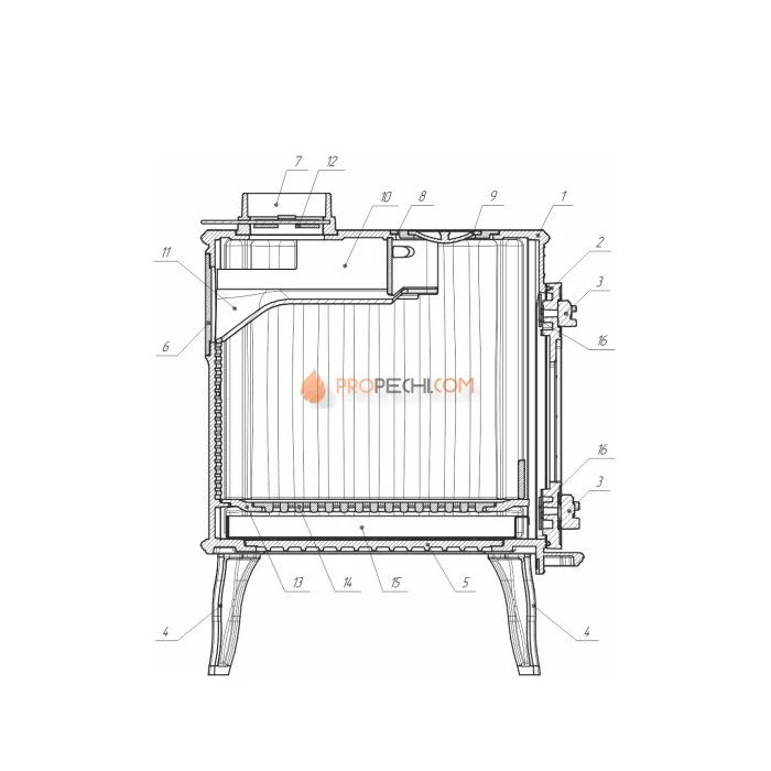 Печь-камин Атмосфера Маэстро