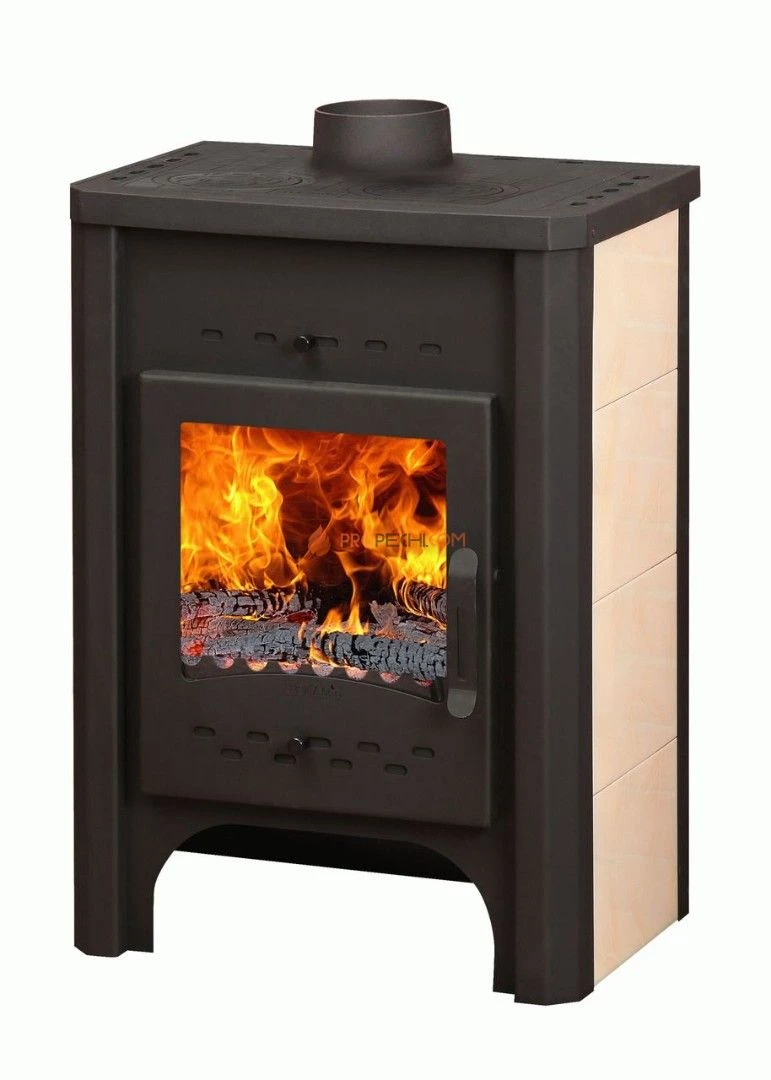 Печь-камин ЭкоКамин Бавария с плитой