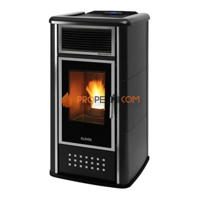 Отопительная печь Klover BELVEDERE 22 TOP (матовый черный)