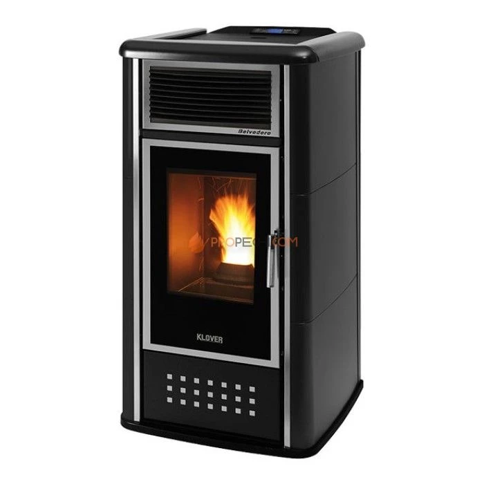 Отопительная печь Klover BELVEDERE 22 TOP (матовый черный)
