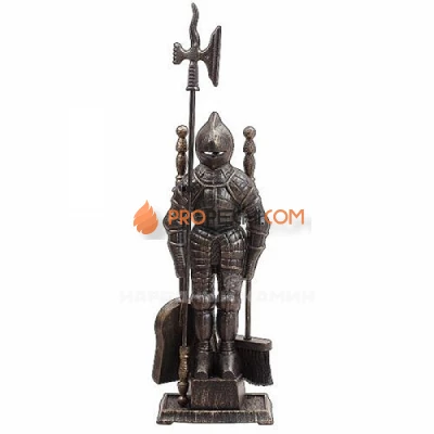 Набор каминный "Рыцарь" D50011AGK (античное золото, черный)