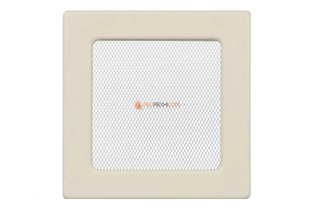 Вентиляционная решетка 110х110 мм. кремовый