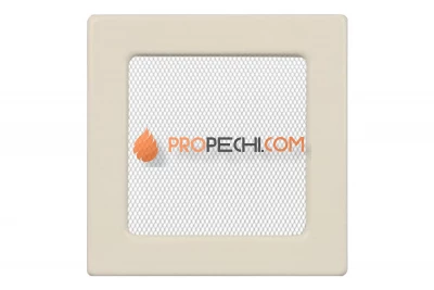 Вентиляционная решетка 110х110 мм. кремовый