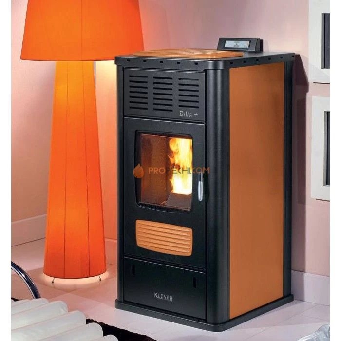 Отопительная печь Klover DIVA PLUS (слоновая кость)