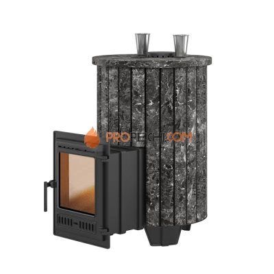 Чугунная печь для бани Эверест Steam Master 30 Ламель Пироксенит, S-20