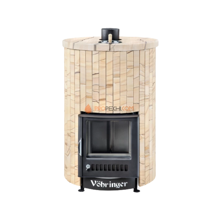 Дровяная печь для бани Ферингер Уют-25 до 25 м³ - Окаменевшее дерево наборный