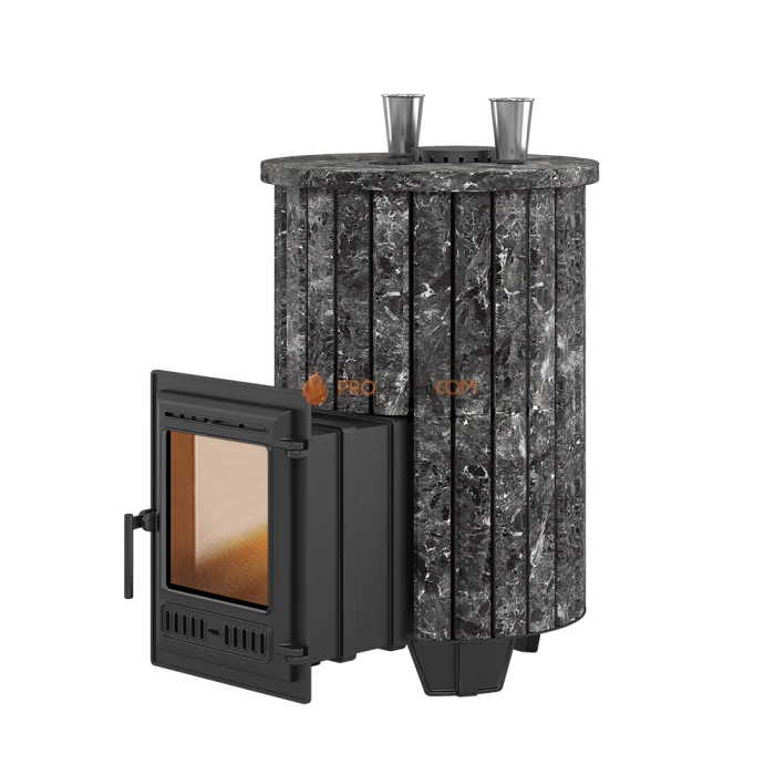 Чугунная печь для бани Эверест Steam Master 30 Ламель Пироксенит, S-20