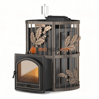 Дровяная печь для бани Эверест INOX 20 (205) Ковка