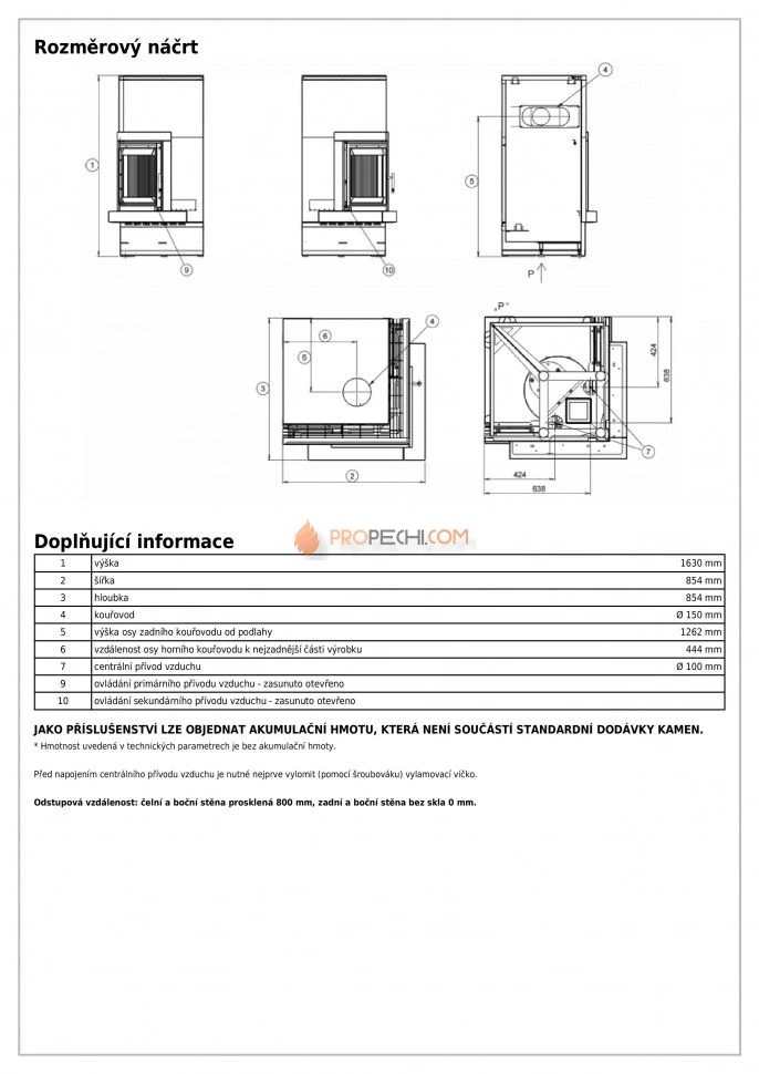 Готовый камин ABX Wells сиенит/гранит черный