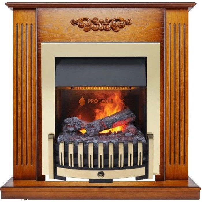 Каминокомплект Dimplex Lumsden - Дуб антик с очагом Danville Brass FB2