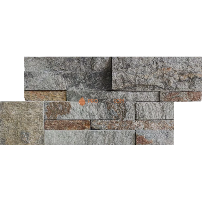 Панель Модерн кварцит серо-зелёный (350х180мм) упак. (6шт/0,378м2)