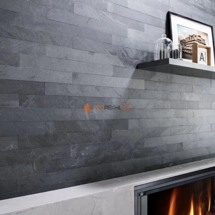 Панель Сланец черный нарезка (70х300мм) упак. (20шт/0,42м2)