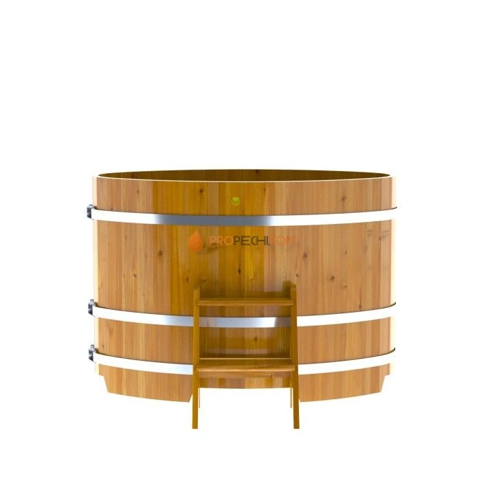 Купель BentWood овальная из натуральной лиственницы 0,80х1,42 Рустик