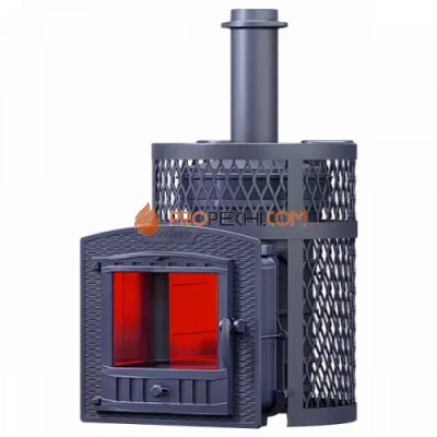 Чугунная банная печь Технолит Искандер ЗК 25 (П2) Ураган