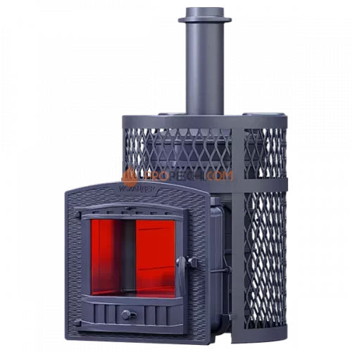 Чугунная банная печь Технолит Искандер ЗК 25 (П2) Ураган