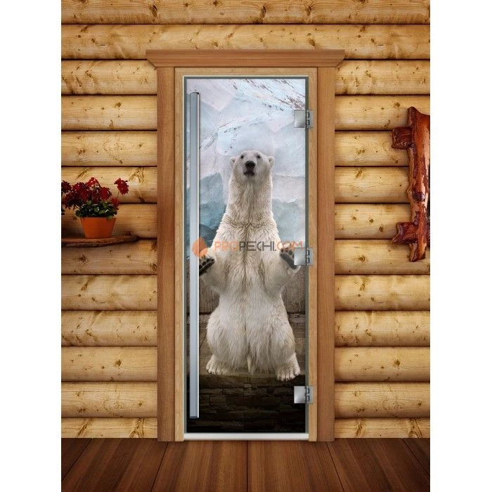 Дверь для бани DoorWood Престиж Фотопечать А063, 1900x700 мм