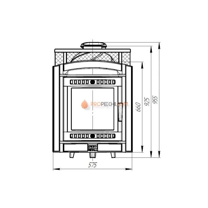 Печь банная «Атмосфера L КТТ» сетка нержавейка