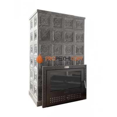 Дровяная печь для бани Klover RT 50-RV ( Талькомагнезит Изразцы )