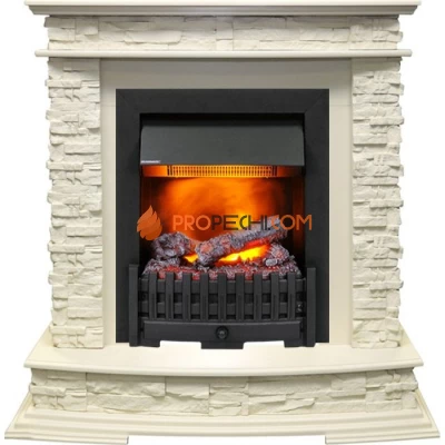 Каминокомплект Dimplex Luzern - Слоновая кость с очагом Danville Black FB2