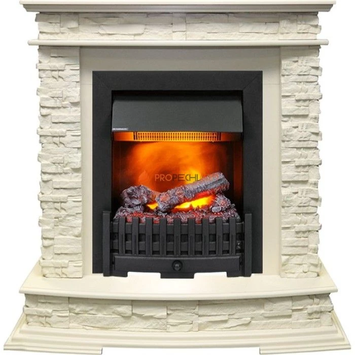 Каминокомплект Dimplex Luzern - Слоновая кость с очагом Danville Black FB2