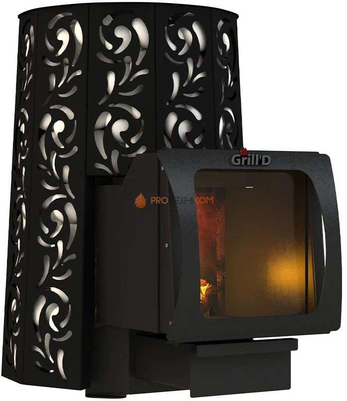 Банная печь Grill'D Violet Long Window Max